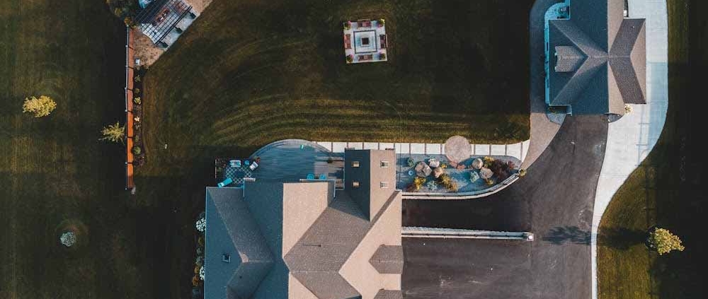 Aerial view of a large residential property suitable for subdivision planning and land development assessment